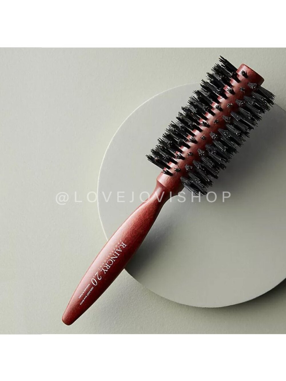 Beauty |Anthropologie 3.2" Raincry Boar Bristle Brush | NIB | Round Wooden